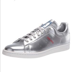 Adidas Stan Smith silver sneakers
